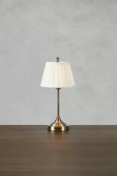 Markslöjd 108973 - Lampă de masă OXFORD 1xE14/40W/230V alb/alamă