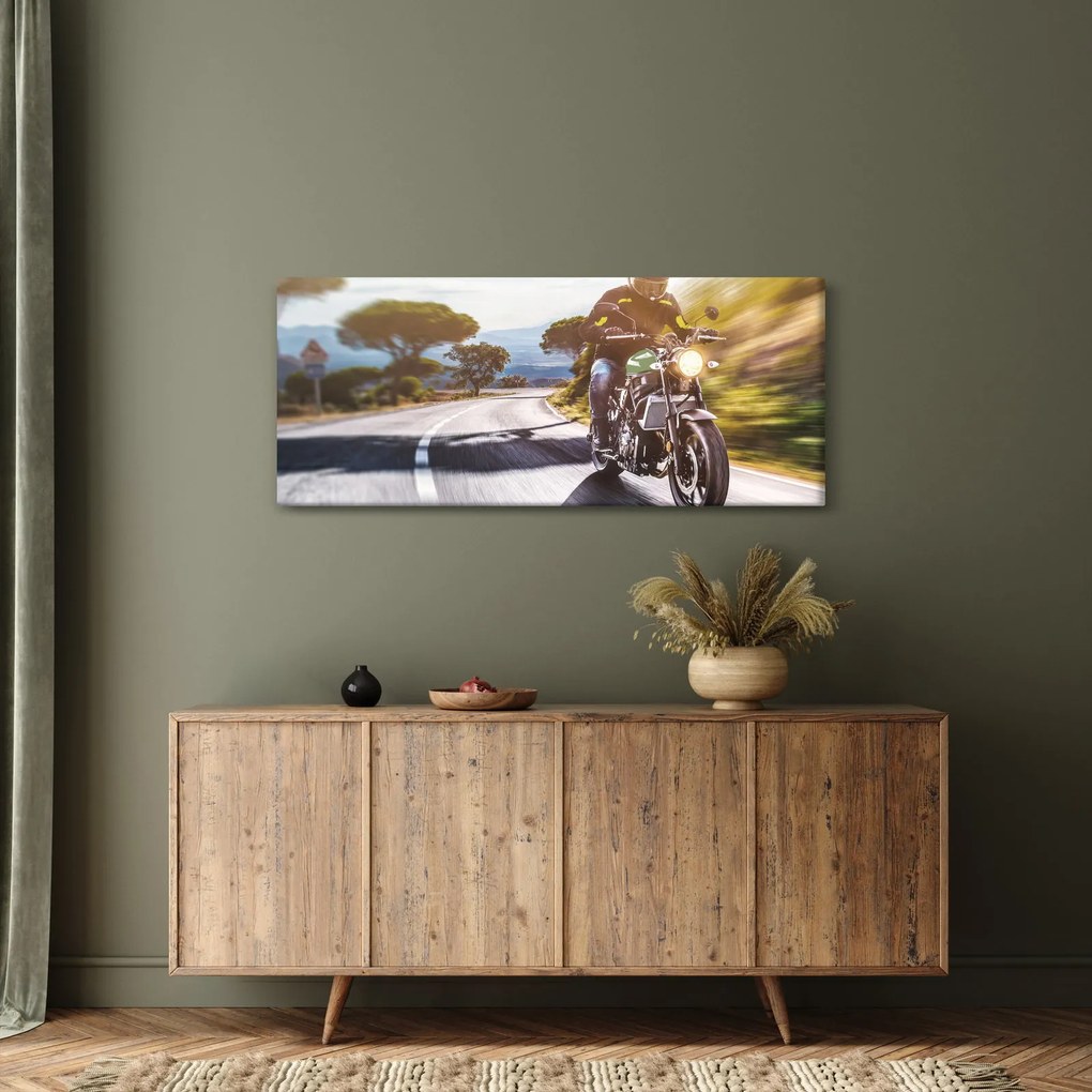 Tablou - Motociclist (120x50 cm)