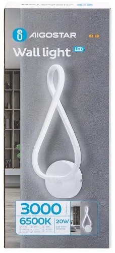 Aplică LED Aigostar LED/20W/230V 6500K alb