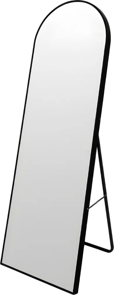 Oglindă mare de podea FRAM, 150 x 50 cm, neagră
