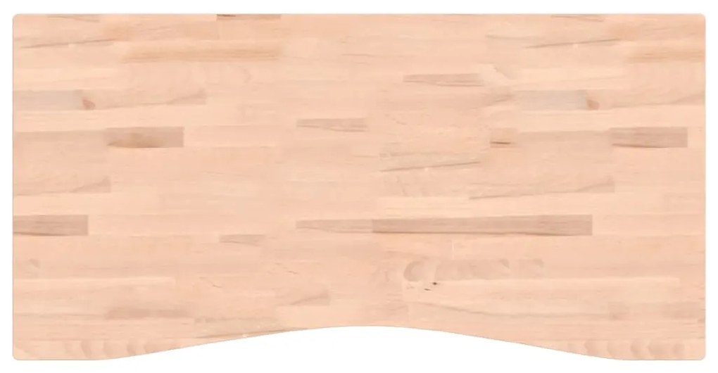 356045 vidaXL Blat de birou, 110x(50-55)x4 cm, lemn masiv de fag