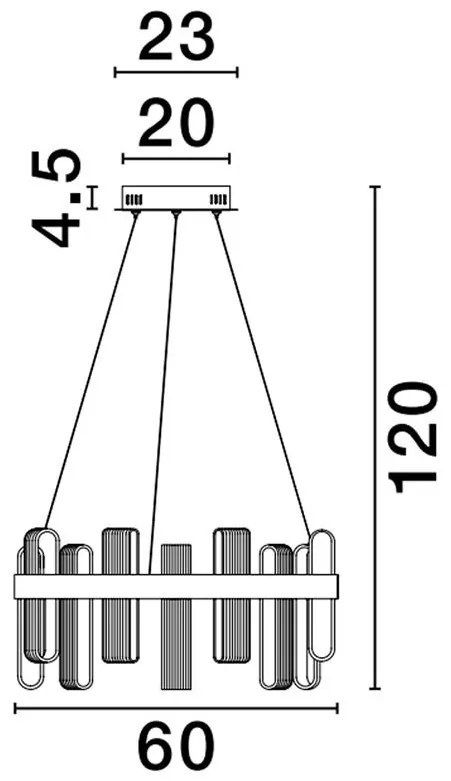 Lustra LED suspendata design modern ARGO
