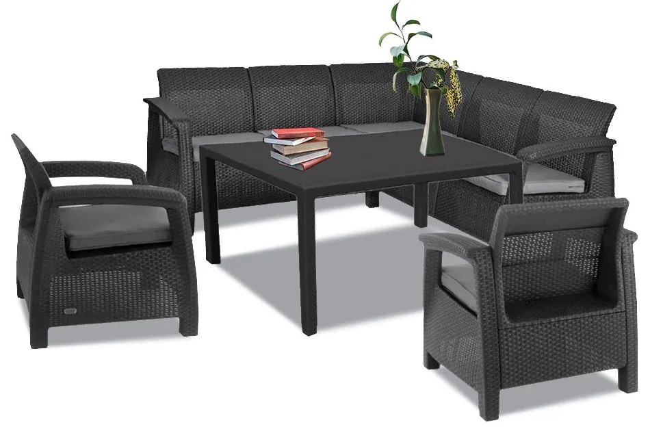 Set de mobilier de grădină Corfu Relax duo cu masă melodică