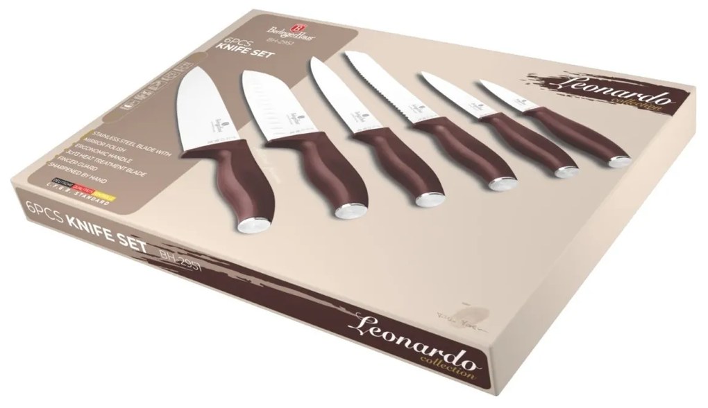 RESIGILAT - Set cuțite 6 buc Leonardo Collection Berlinger Haus BH 2951