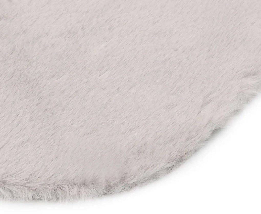 Covor, gri, 65x95 cm, blana de iepure ecologica Gri