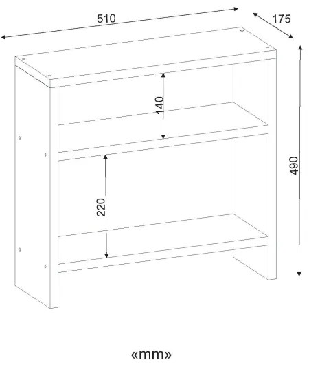 Dulap SILVANUS 49x59 cm alb