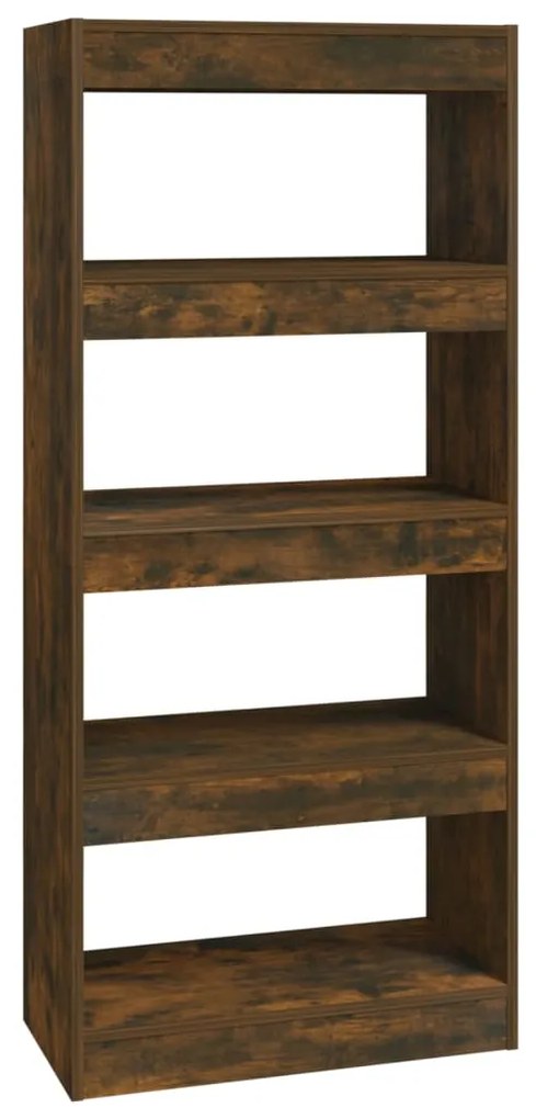 813605 vidaXL Bibliotecă/Separator stejar afumat 60x30x135 cm, lemn prelucrat