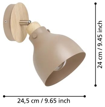 Spot de perete Eglo 900711 ARRECIFE 1xE27/28W/230V