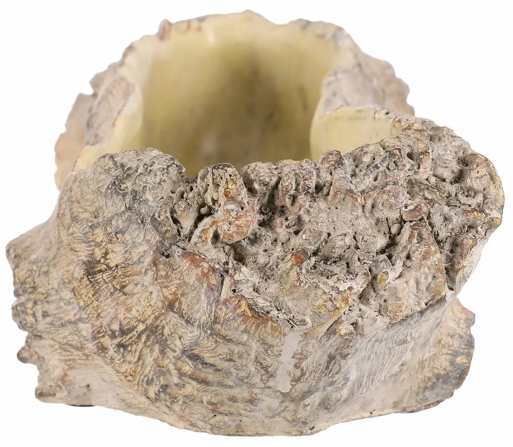 Husă pentru flori cu rădăcină scobită, 35 x 16 x11 cm, beton