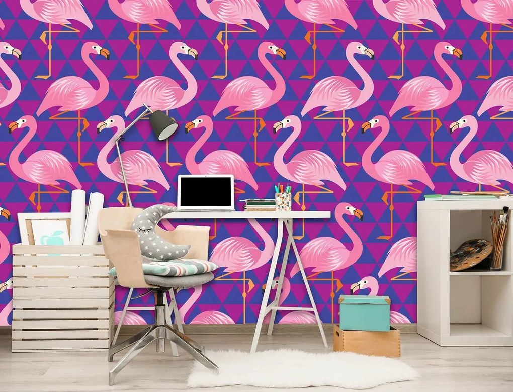 Fototapet - Flamingo (254x184 cm)