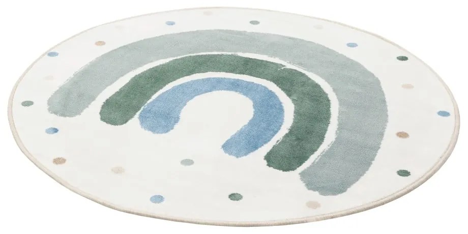 Covor pentru copii verde-fildeș ø133 cm Joyful Mint – FD