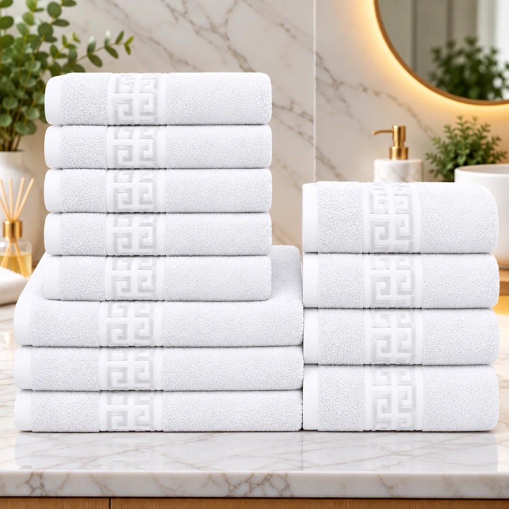 Set 12 Prosoape Premium Bumbac 100% – Moi &amp; Absorbante 🔥