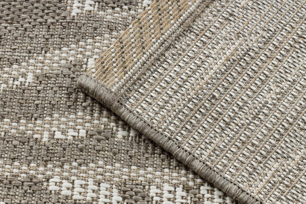 Covor sisal Floorlux 20504 Frunze gri si şampanie Junglă