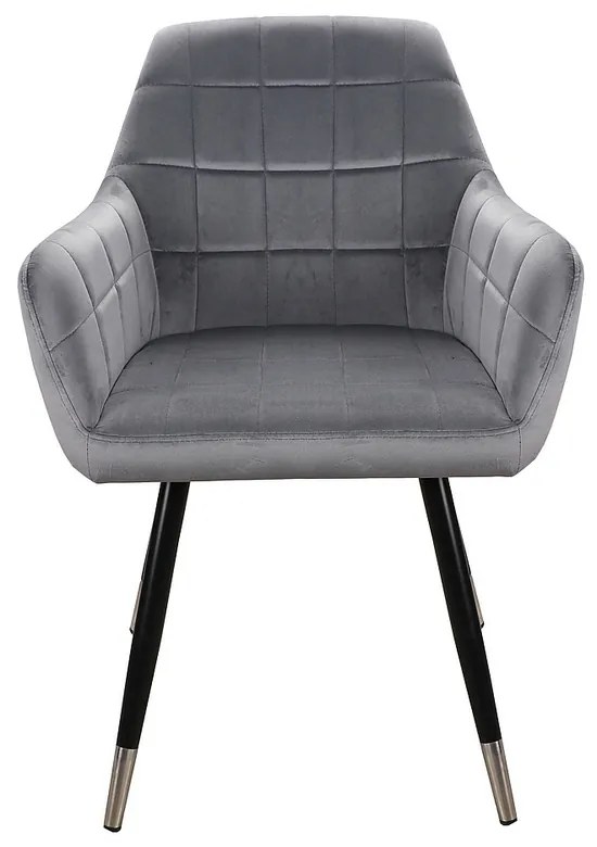 Scaun de bucaterie Nuxe Velvet, gri