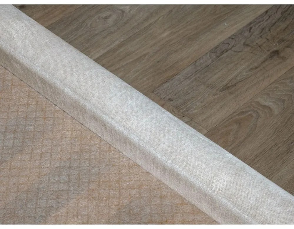 Pat matrimonial bej tapițat cu spațiu de depozitare și somieră 180x200 cm Jade – Bobochic Paris