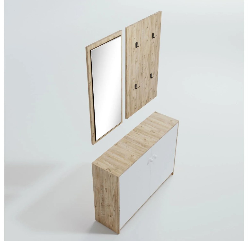 Mobilier Hol Vetide (stejar + alb) . 1093920