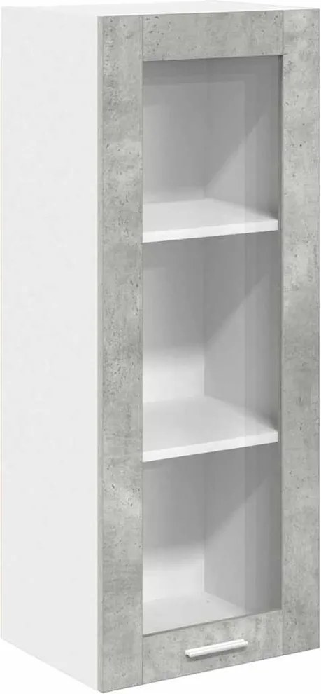 vidaXL Dulap suspendat Gri din beton 40 x 31 x 100 cm Lemn compozit