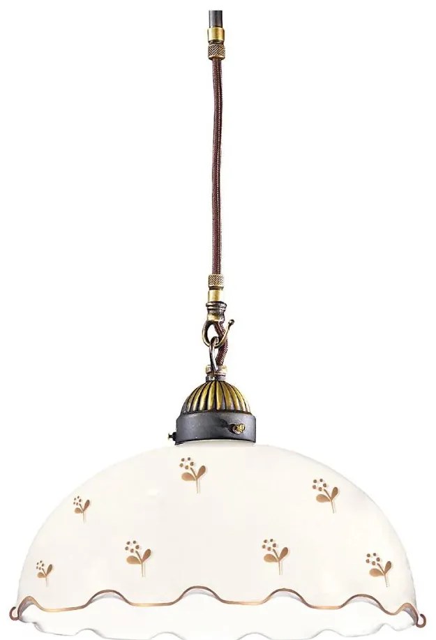 Kolarz NONNA 731.30.161 - Pendul pe cablu, 1xE27/75W/230V, Ø 30 cm, în formă de floare, aur roz