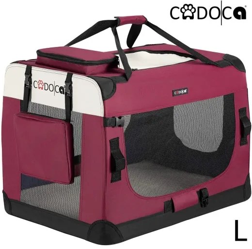 Deuba Geanta portabila pentru caini L 70x52x52cm - rosu