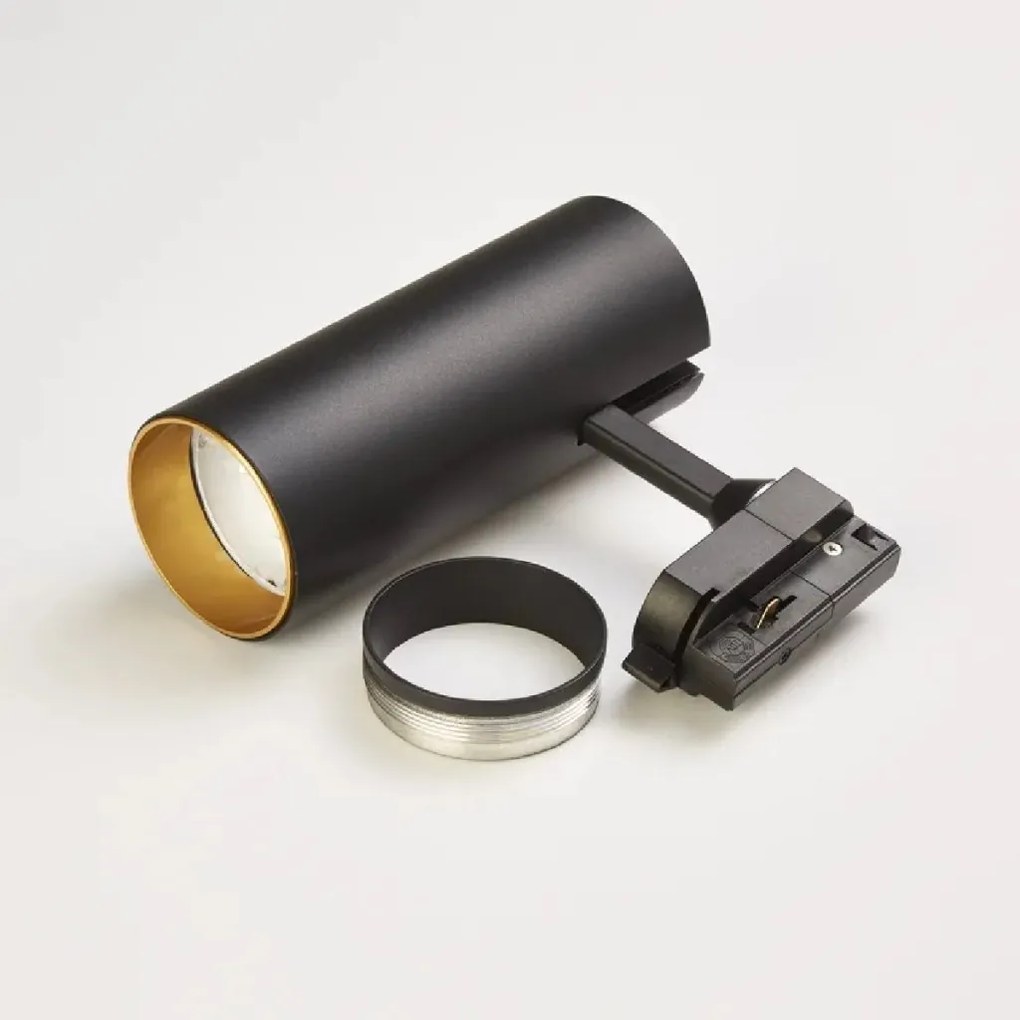 Spot LED directionabil pentru sina Track Project Collection, Gemini negru