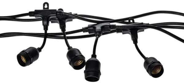 Lanț decorativ de exterior GARLAND 10xE27/15W/230V 10m IP44