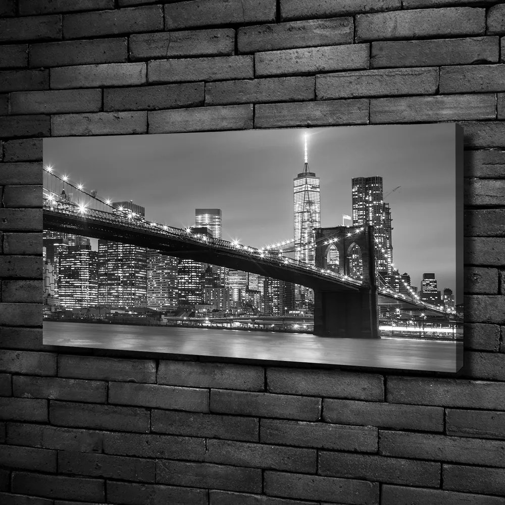 Tablou pe pânză canvas New york, pe timp de noapte