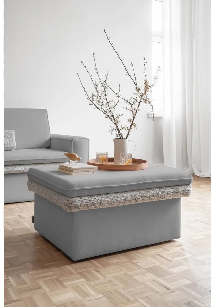 Taburet gri deschis Wilson – Miuform