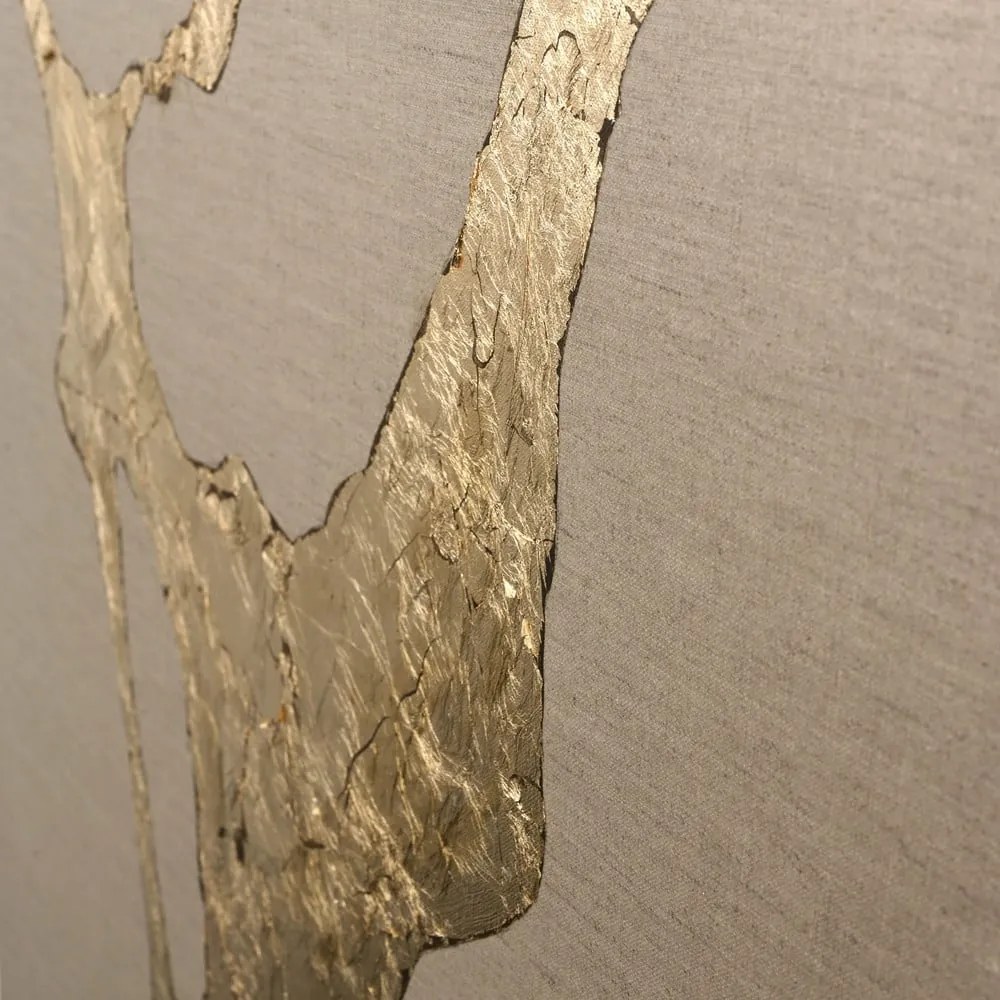 Tablou pictat manual 90x120 cm Wild Horizon Gold – Malerifabrikken