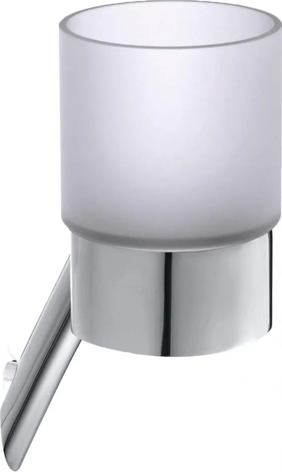 Silia Silia Pahar baie cu suport finisaj crom ADI_0911