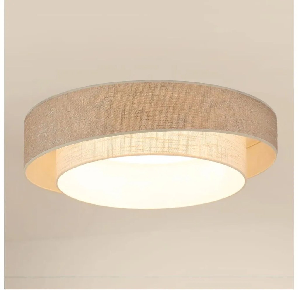 Plafonieră LED dimabilă DOVER SHINE LED/24W/230V gri/crem + telecomandă