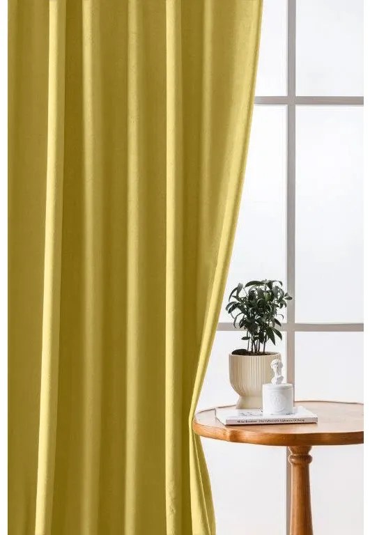 Draperie opaca VELVET 140x270 cm, mustar Agatat: Rejansa
