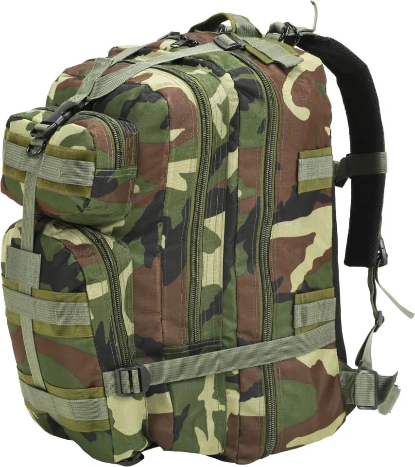 vidaXL Rucsac în stil militar, 50 L, model camuflaj