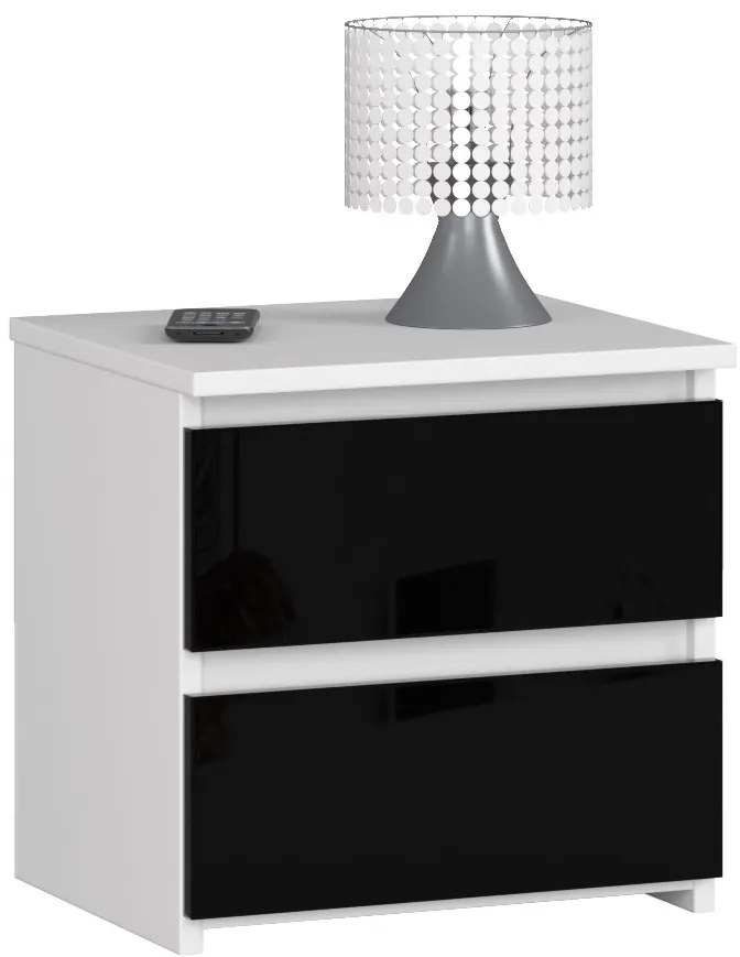 Noptieră Cleania CL2 (Negru lucios). 1069506