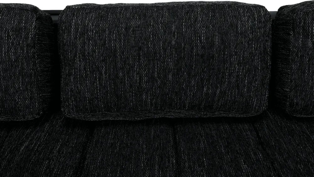 Colţar, negru/negru şuviţat, TONIKS