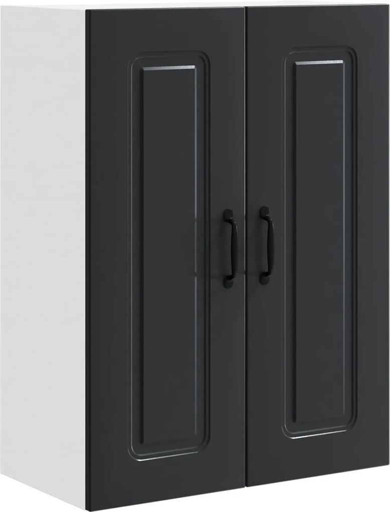 vidaXL Dulap de bucătărie Kalmar Negru 60 x 31 x 80 cm Lemn compozit