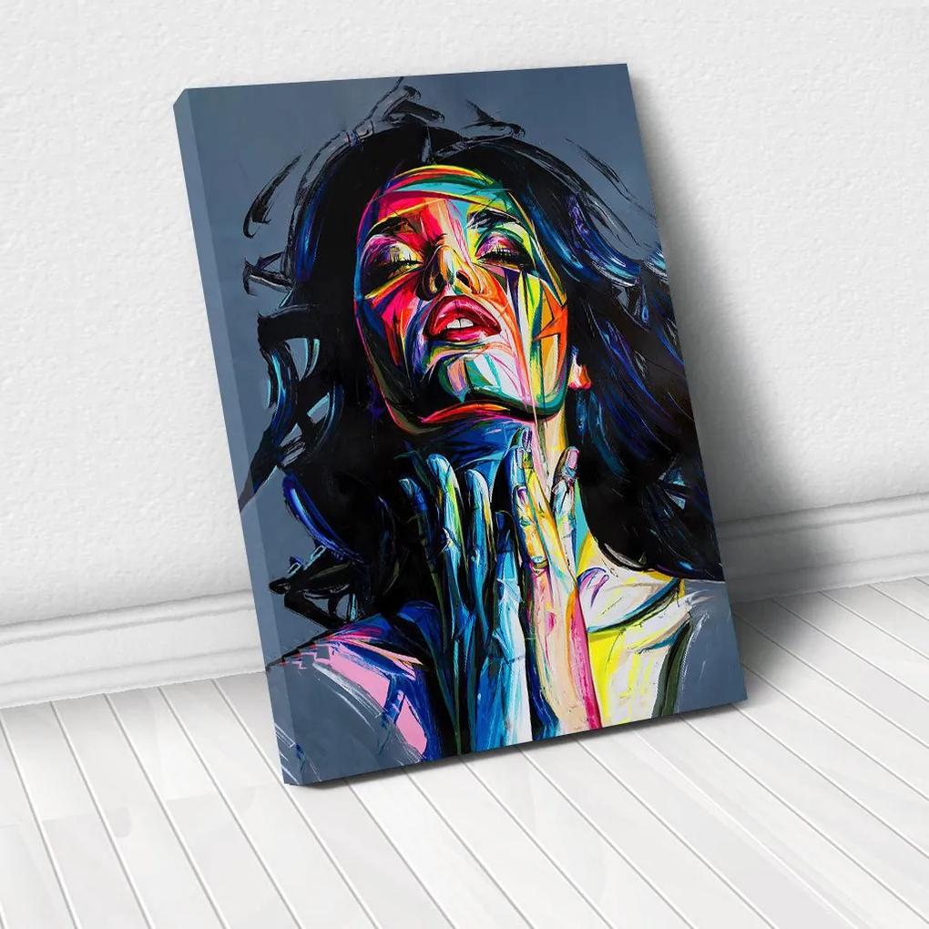Tablou Canvas - Painted girl art 80 x 120 cm