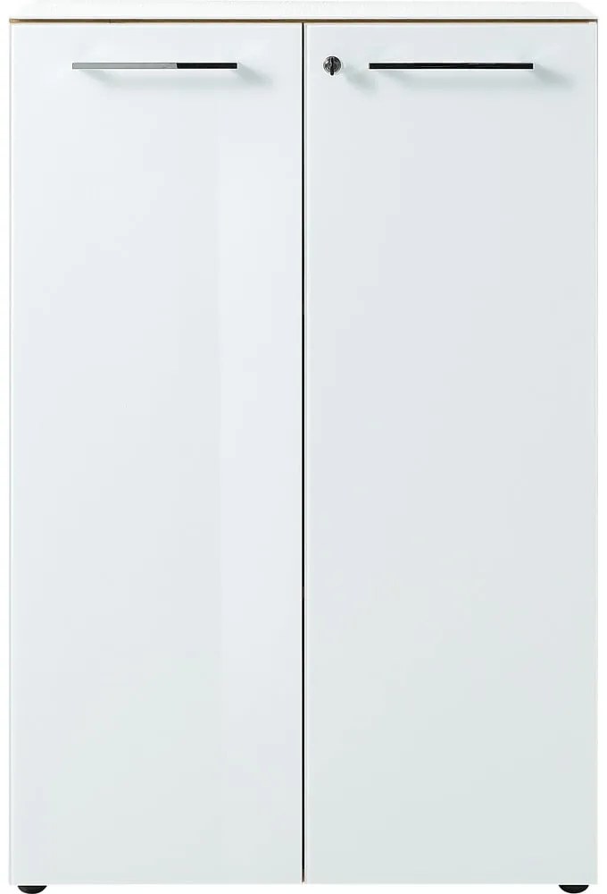 Dulap alb cu aspect de lemn de stejar 80x120 cm Monteria – Germania