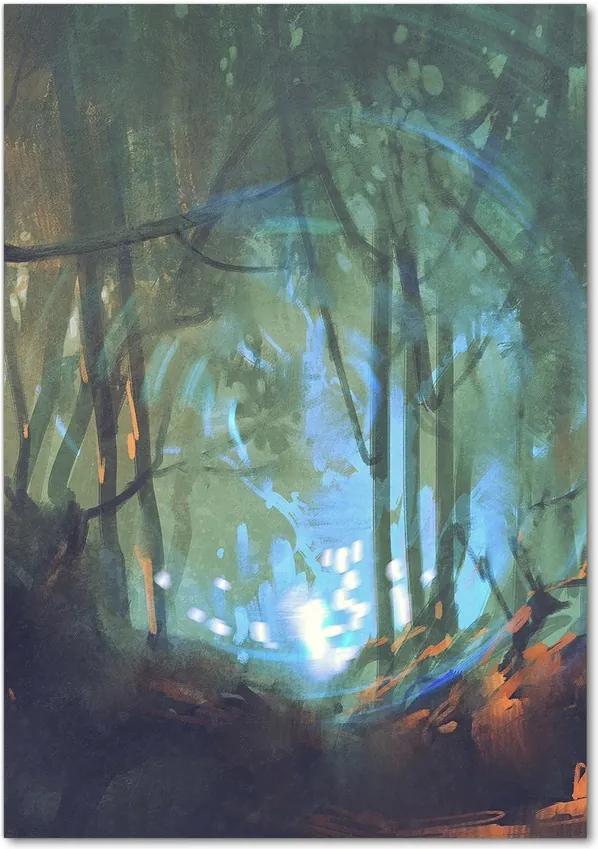 Tablou acrilic Pădure mistic