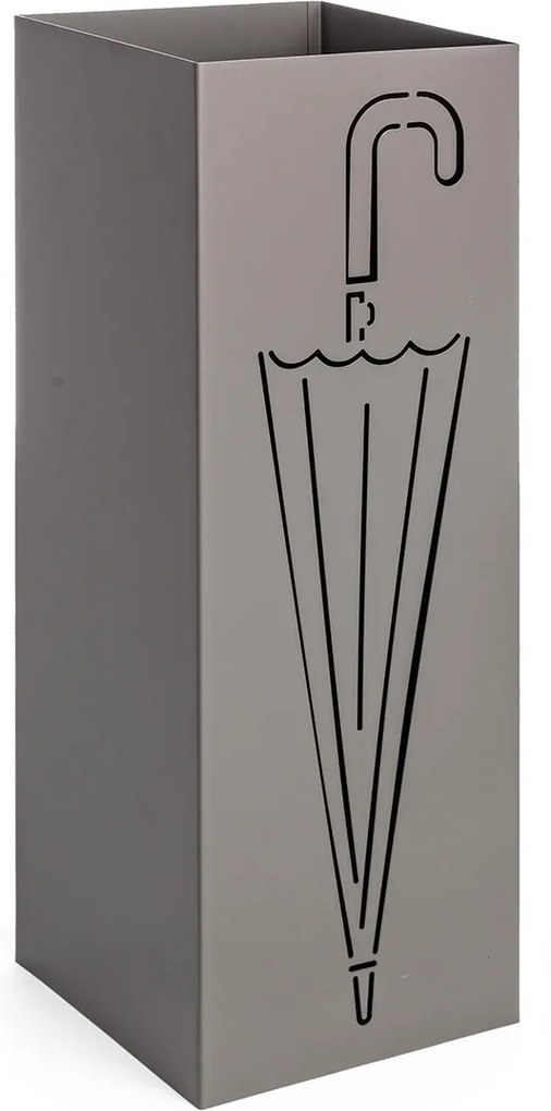 Suport umbrele metal gri Drizzle 18 cm x 18 cm x 49 h
