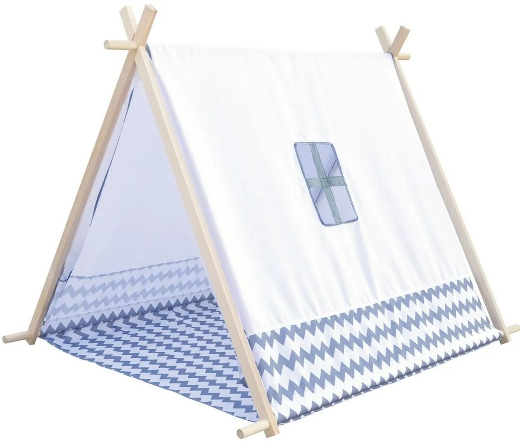 Bino Cort pentru copii Little house alb, 125 x 92x 95 cm
