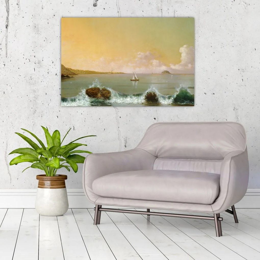 Tablou - Martin Johnson Heade, Rio de Janeiro Bay, reproducere (90x60 cm)