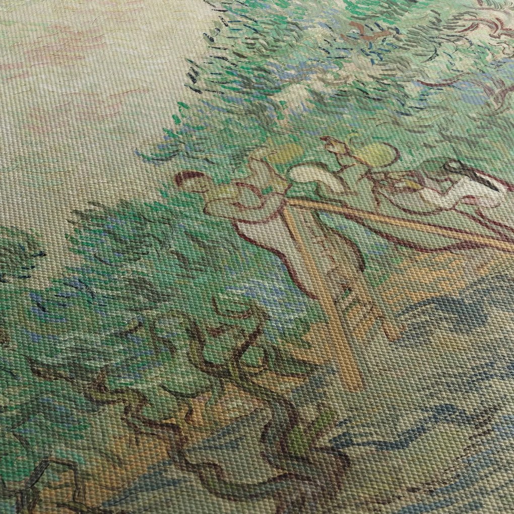 Tablou - Vincent van Gogh, The Olive Orchard, reproducere (cu ceas) (90x30 cm)