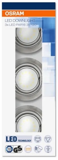 Osram - SET 3x Lampă încastrată LED 3xGU10/3W/230V
