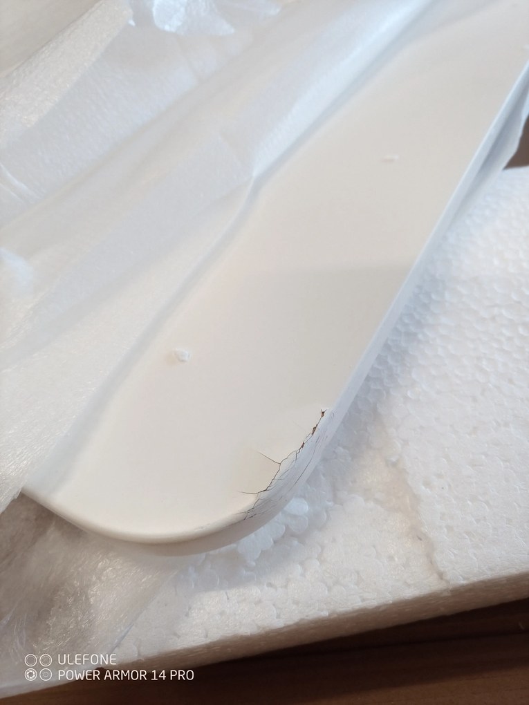 PROMOTIE Masa de dining alba BERGEN 100x70 cm calitatea II