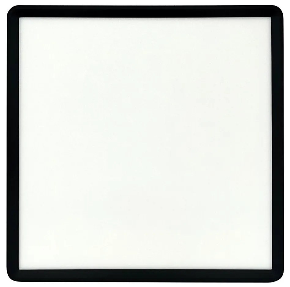 Plafonieră LED, 32 W, 230 V, 3000/4000/6500 K, 40 x 40 cm, negru