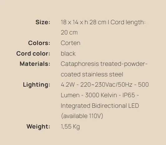 Aplica de perete LED exterior, IP65, CHARLOTTE Anthracite