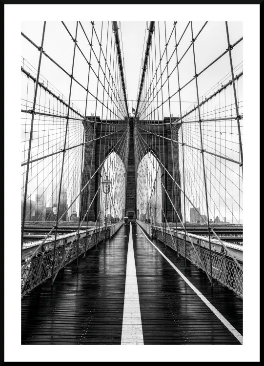 Poster Brooklyn bridge in New York