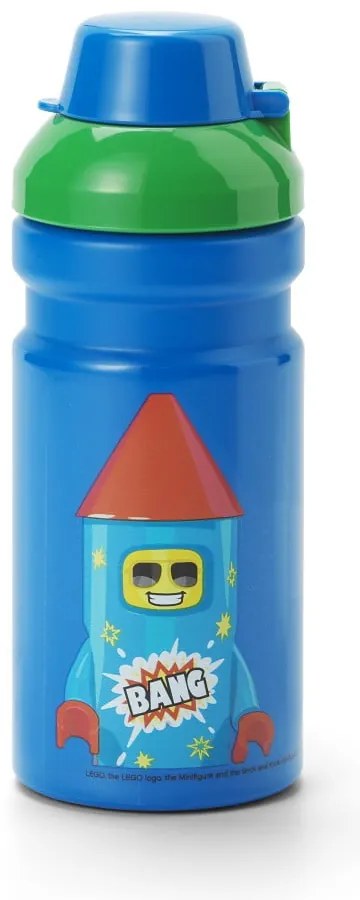 Sticlă pentru copii albastră 390 ml Rocket – LEGO®