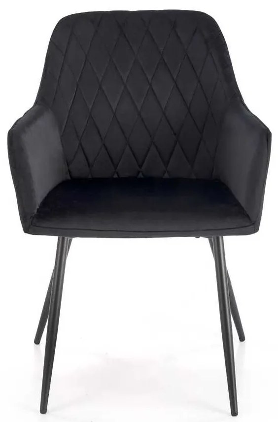 Scaun de bucătărie Kinzie, negru