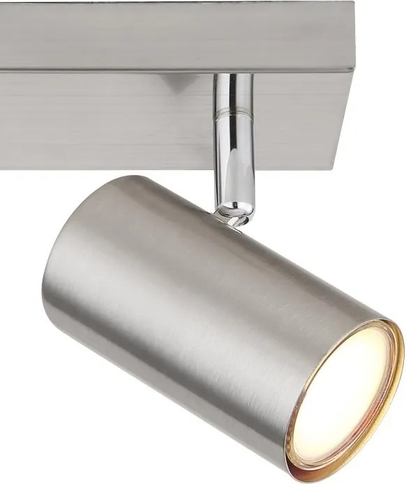 Aplica de perete / tavan cu 2 spoturi directionabile design modern ROBBY nickel mat
